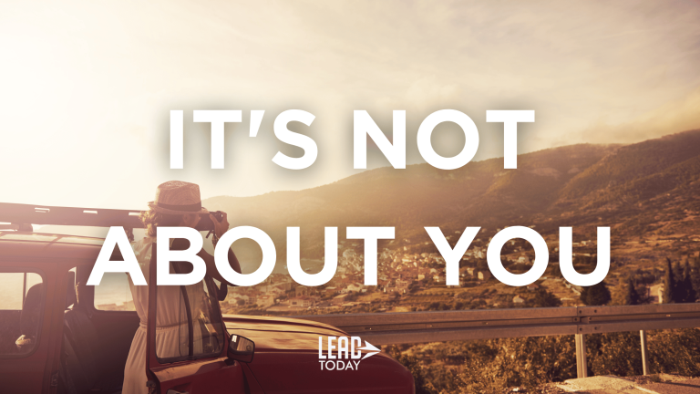 It’s not about you but it includes you