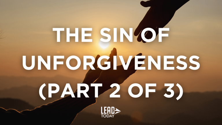 Without forgiveness we lose